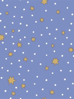 Постельное белье Сказка "Зимние звезды" 2-спальный Наволочка 50х70 см 2 шт Простынь 240х215 см Пододеяльник 175х215 см, перкаль