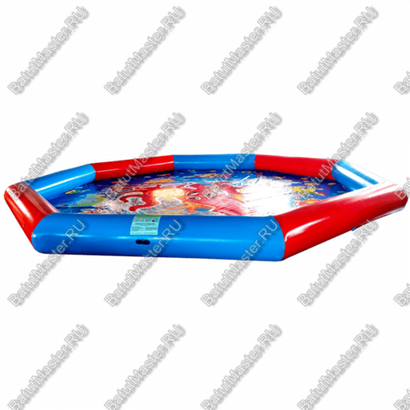 Надувной бассейн "Восьмигранник", 9*9*0.65 м, с принт-печатью на дне