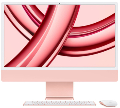 Apple iMac 24" Retina 4,5K, M3 (8C CPU, 8C GPU, 2023), 8 ГБ, 256 ГБ SSD, розовый