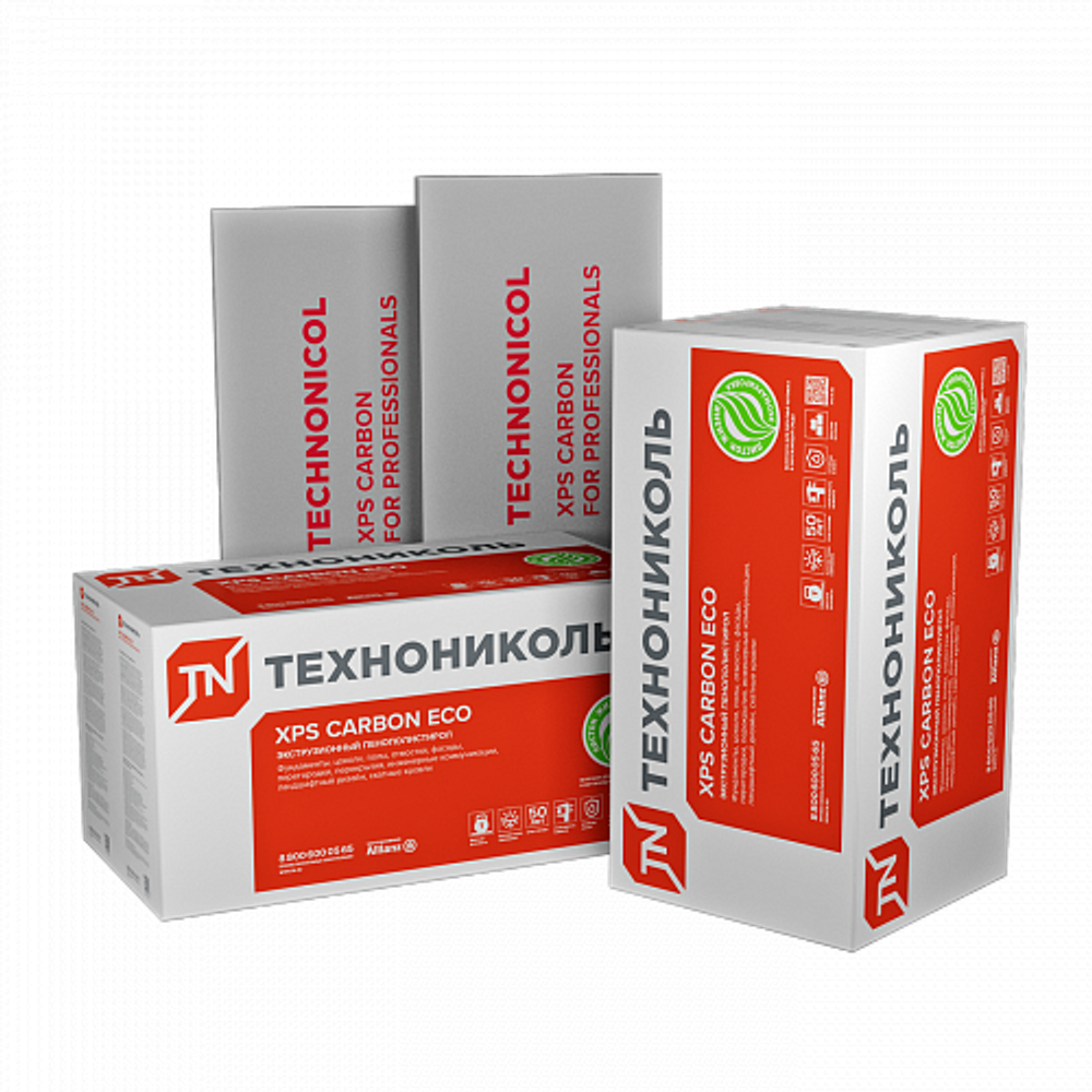 Плиты пенополистирольные экструзионные ТЕХНОНИКОЛЬ CARBON ECO 1180*580 ...