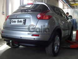 Фаркоп оцинкованный Galia N053C для Nissan Juke 2011- 2WD(паспорт и сертификат в комплекте)(без электрики)