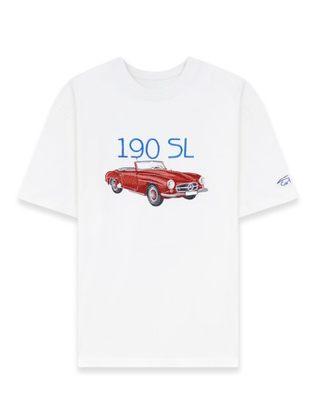 Футболка с вышивкой "190 SL" 2S project Car T Shit