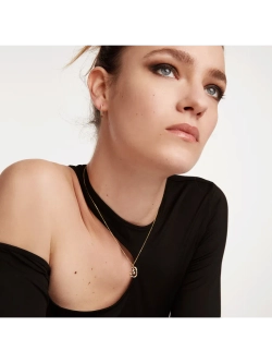 Колье Буква S серебро 925 пробы покрытое золотом