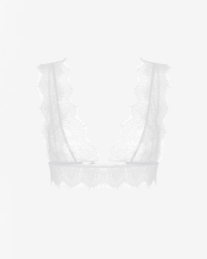 Топ-бюстье из кружева с фестонами