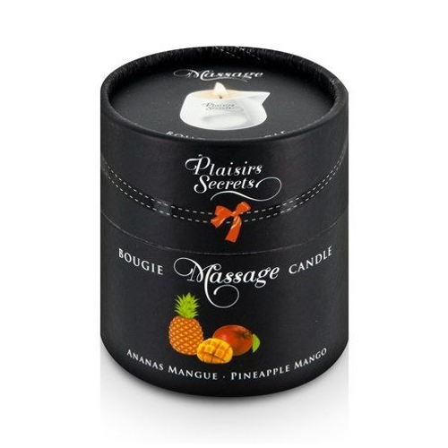 Массажная свеча с ароматом манго и ананаса Plaisir Secret Bougie de Massage Ananas Mangue 80мл