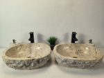 Раковина из мрамора ПАРА! Erozy Cream EM-62780 50*40*16 122