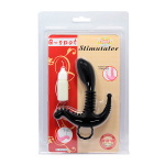 Чёрный стимулятор 12,8см для точки G, клитора и ануса Baile G-Spot Stimulator BI-014038N