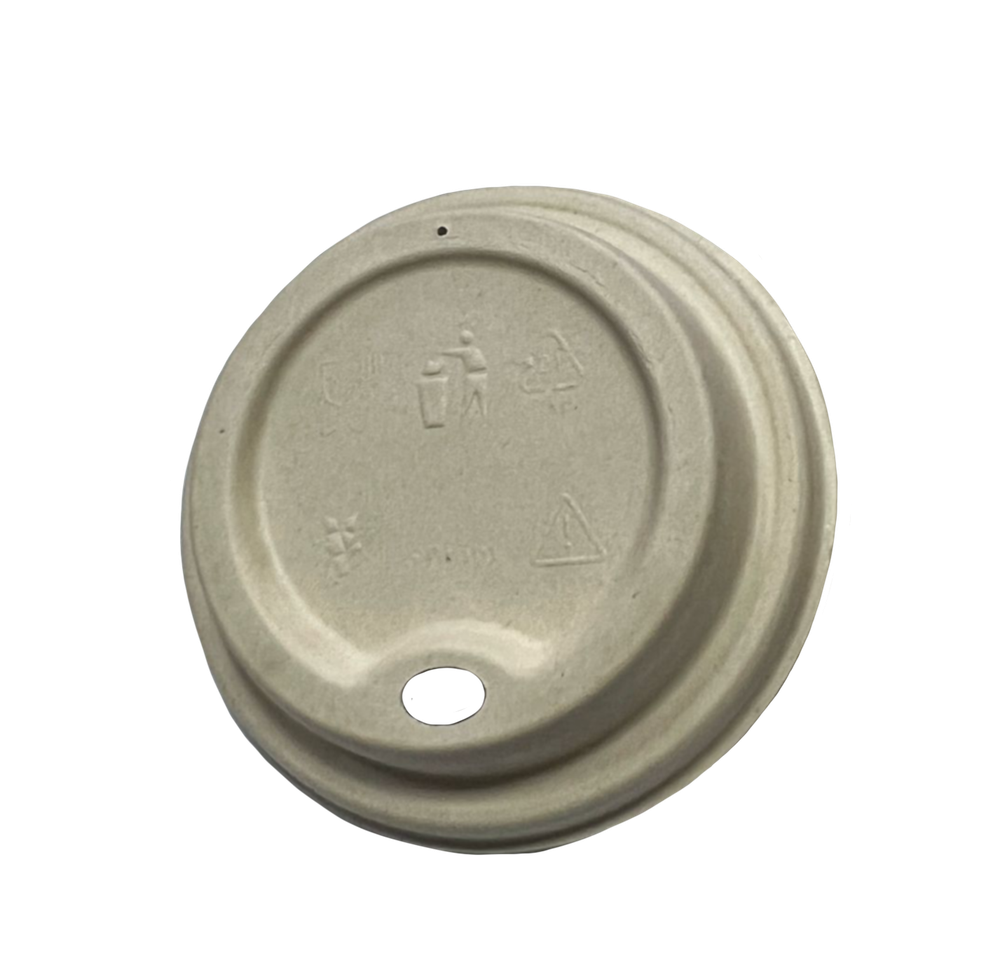 Крышка D-80 мм из сахарного тростника Крафт new (1000 шт/кор)