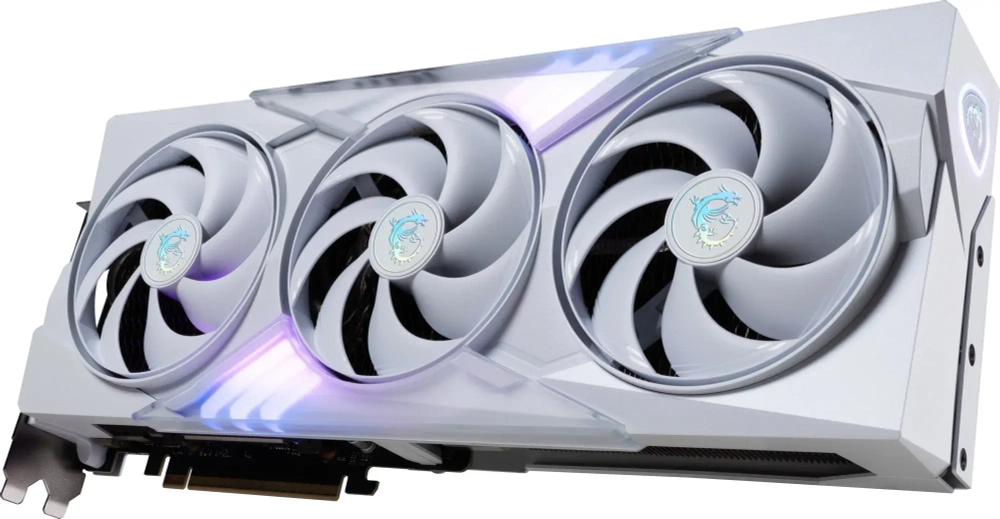 Видеокарта MSI GeForce RTX 5080 16G GAMING TRIO OC WHITE, 16Gb GDDR7 256-bit HDMI 3xDP G5080-16GTCW