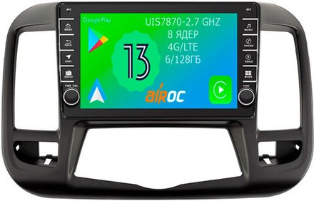 Магнитола для Nissan Teana 2008-2013 (цветной экран) - Airoc AB-1205-N10 (кнопки и крутилки), Android 13, TS20, 6/128Гб, SIM-слот, CarPlay
