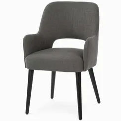 Стул Onsen 2, темно-серый, черные ножки