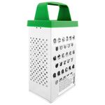 Терка 4 грани 18,2х6,2х8,5 см, белая жесть с пластиковой ручкой, BOOMHOUSE (БумХаус) Basic, 701860