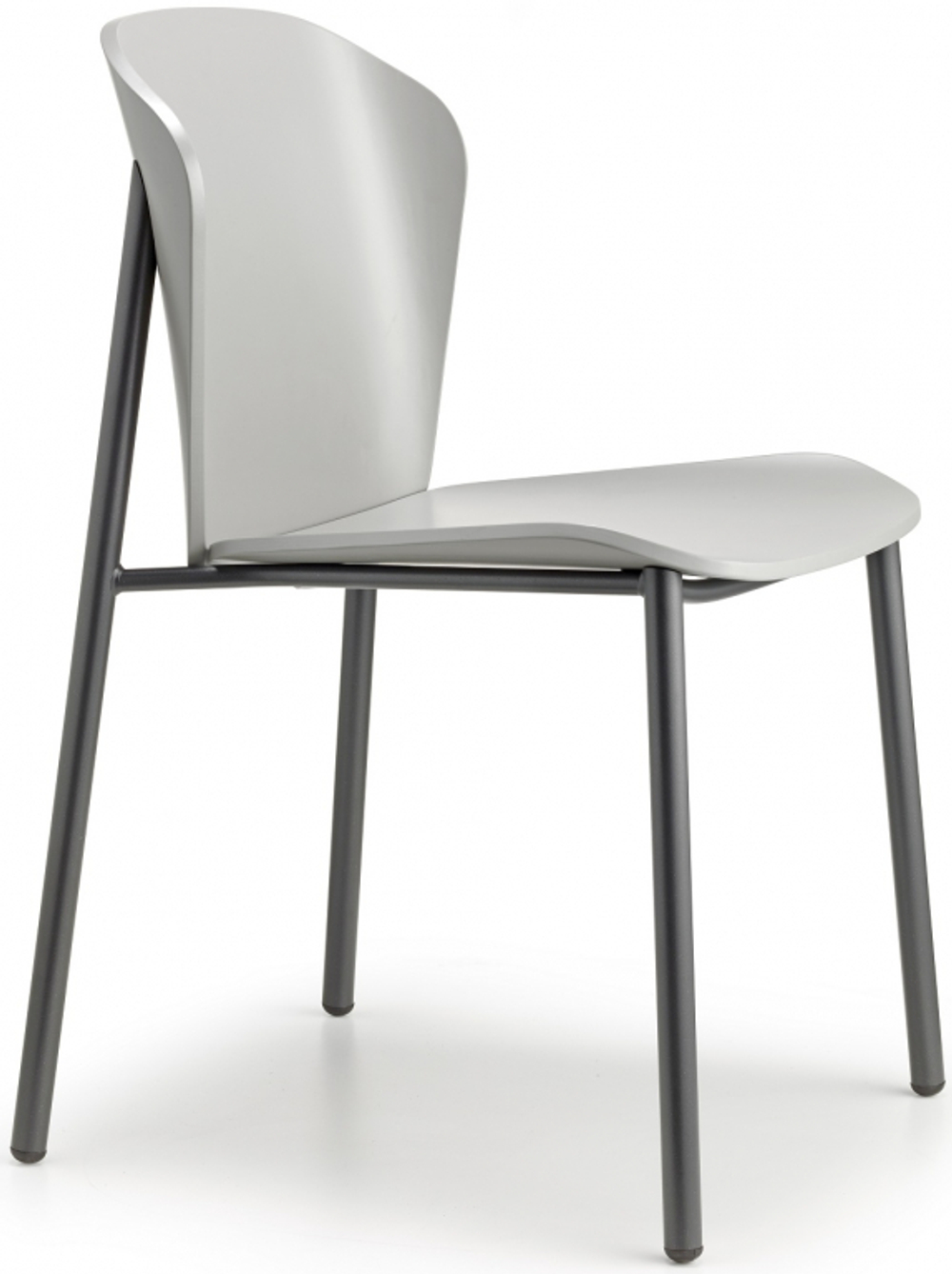 Стул деревянный Scab Design Finn Metal Wood, антрацит, матовый серый бук