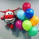 Шар (36''/91 см) Фигура, Супер крылья, ДЖЕТ, 1 шт.