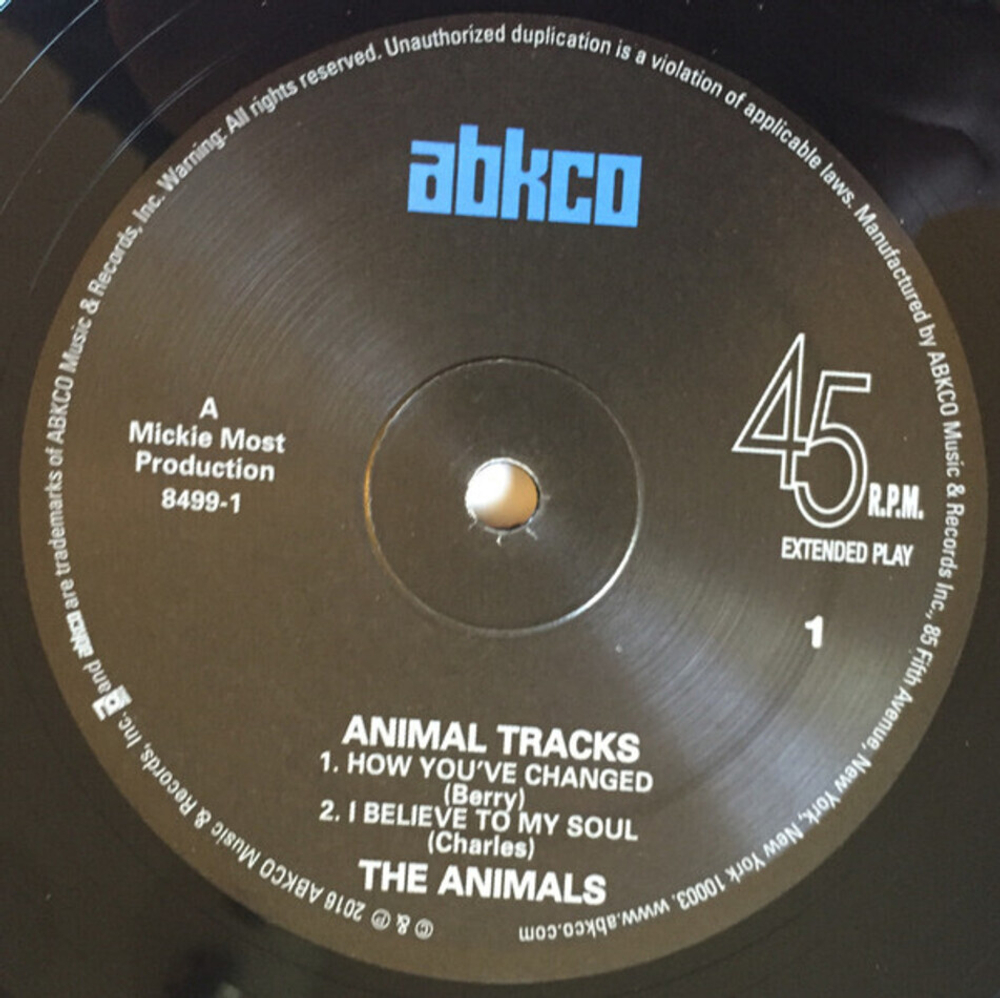 The Animals / Animal Tracks (Limited Edition)(10"Vinyl EP)