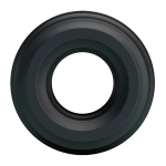 Черное широкое эрекционное кольцо 4,3см Baile Ring BI-210174