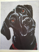 Панель (Армани-шелк дублир-й). Собаки №7