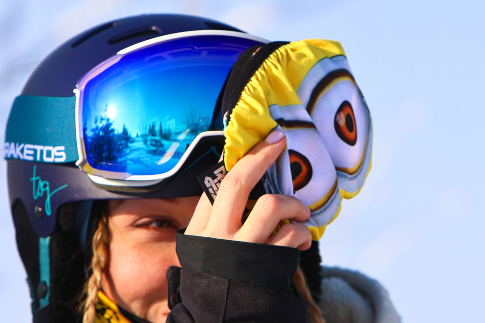 Чехол для маски Cover Goggles. Защита кроссовой и лыжной маски от царапин.