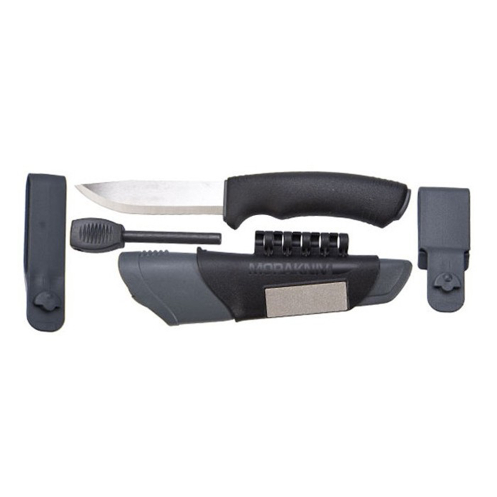 Нож Morakniv Bushcraft Survival нержавеющая сталь цвет черный