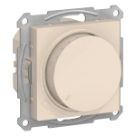 ATLASDESIGN СВЕТОРЕГУЛЯТОР (диммер) поворотно-нажимной, LED, RC, 400Вт, механизм, БЕЖЕВЫЙ