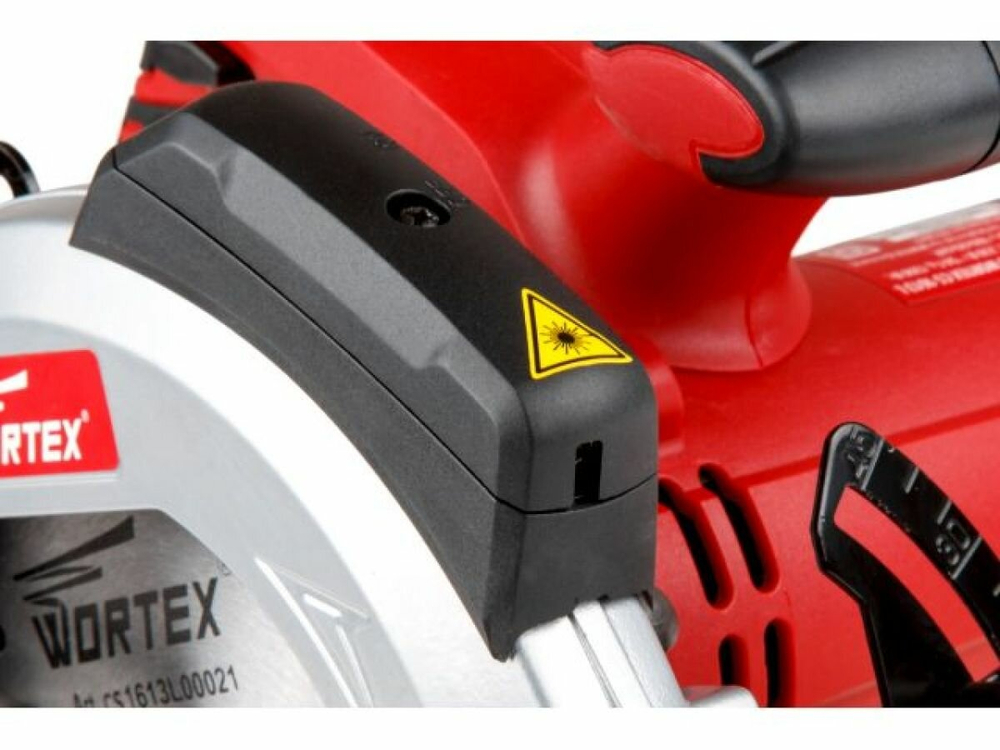 Циркулярная пила WORTEX CS 1613 L в кор. 1300 Вт, 160 мм, до 55 мм, лазер (CS1613L00021)