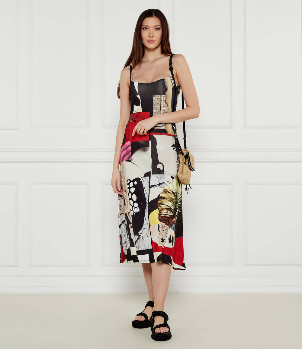 Платье Desigual x M. Christian Lacroix NEWSPAPER Desigual - разноцветная(25SWVK40)