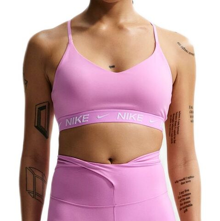Теннисный бюстгальтер Nike Indy Light Support Padded Adjustable Sports - light magenta/white