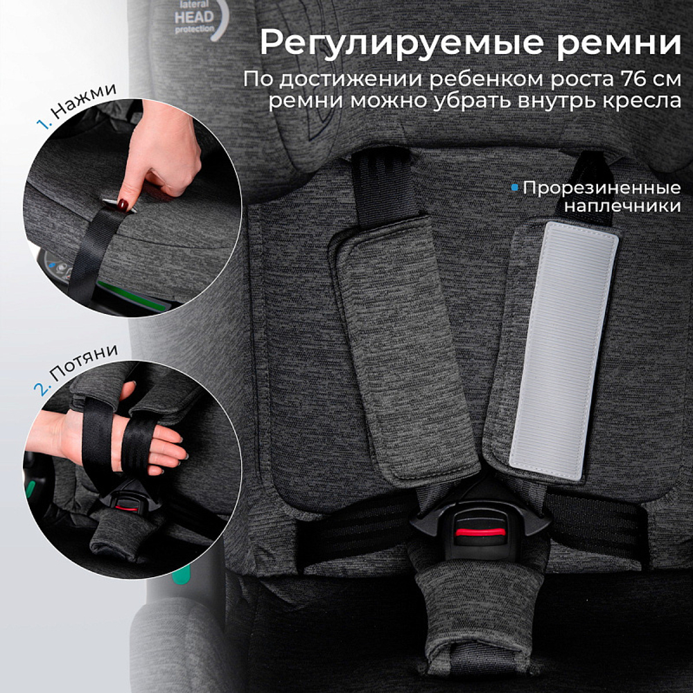 Автокресло Sweet Baby Voyager P12 Pro Grey