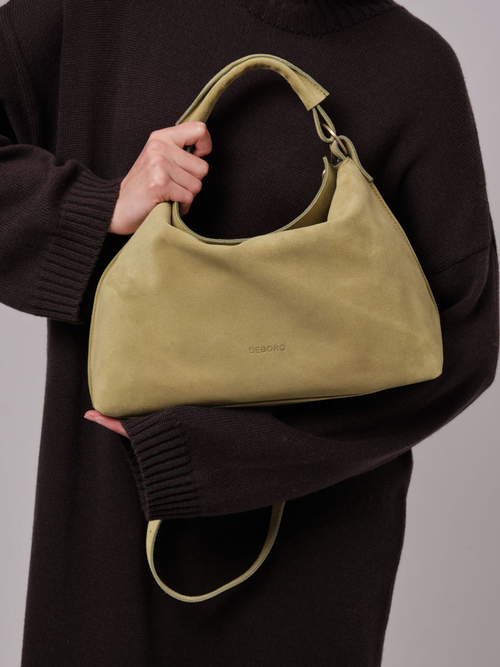 Замшевая сумка Deboro 30900 киви
