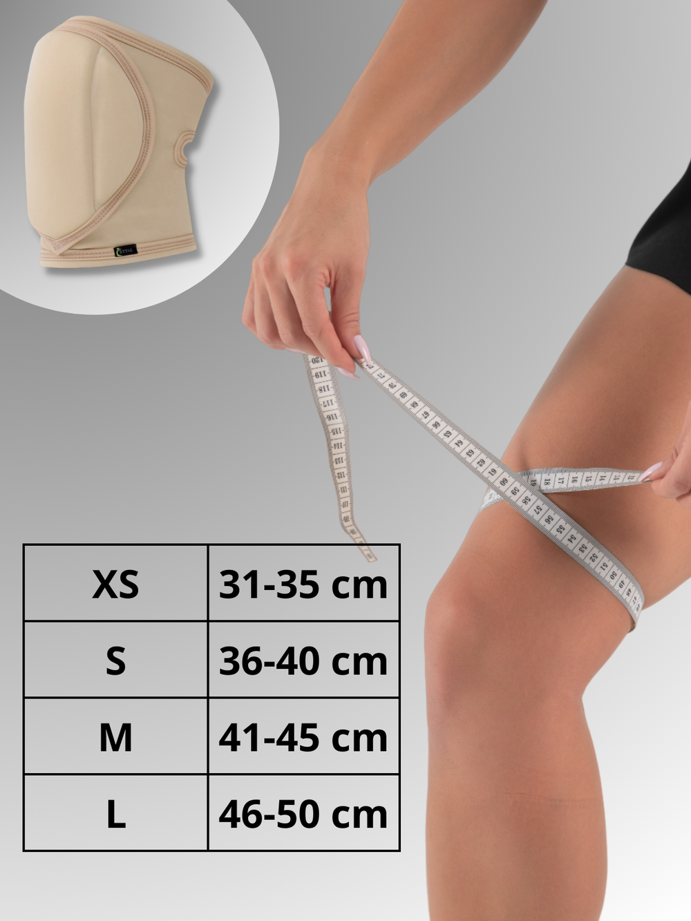 SPORT Kneepads, Nude