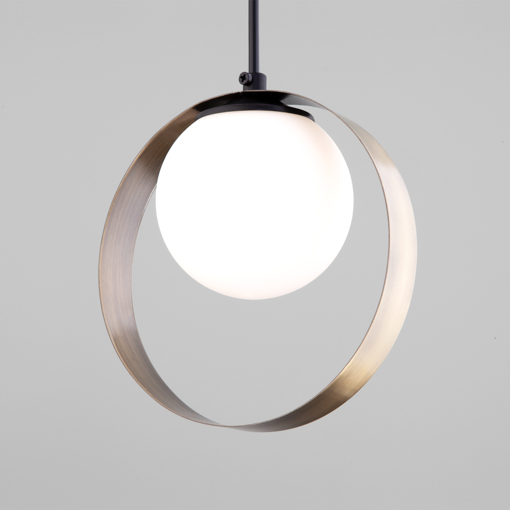 Подвесной светильник 50205/1 черный/бронза