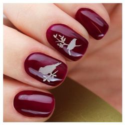 IRISK Трафарет для дизайна ногтей №64, серебро