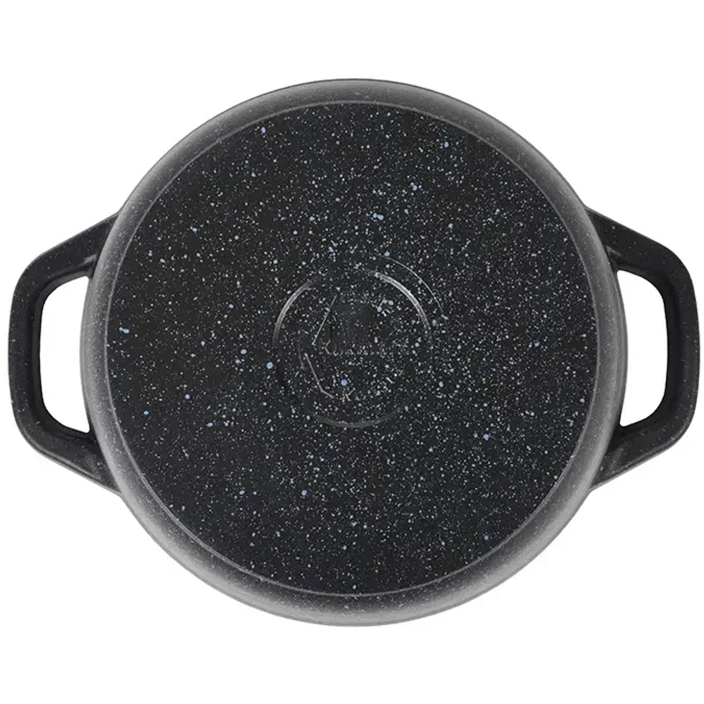 Кастрюля 4,5л «Granit» (black) со стеклянной крышкой кгч45а