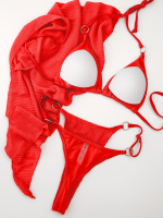 Купальник раздельный 3в1 Красный размер S