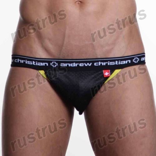 Мужские трусы джоки черные Andrew Christian  AC00081