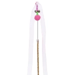 Игрушка - дразнилка на палочке «ЦапЦап», ленточка, цвет розовый, см, 42см ( пакет с подвесом)