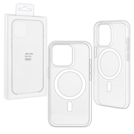 Чехол Magsafe iPhone 13 Pro Clear (BOX)