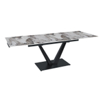 Стол раскладной Malibu (140+40+40), керамика глянцевая Pandora