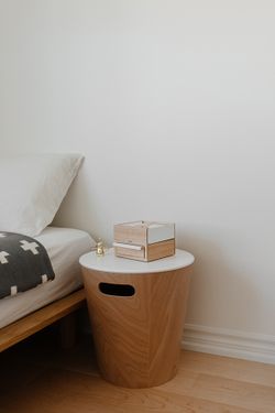 Шкатулка Stowit Mini, белая/дерево