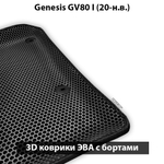 передние eva коврики в салон авто для Genesis GV80 I (20-н.в.) от supervip