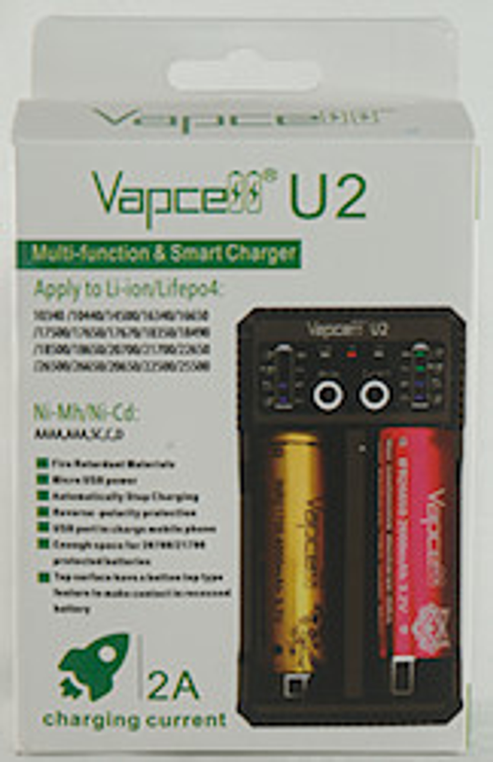 Зарядное устройство U2 Battery Charger by Vapcell