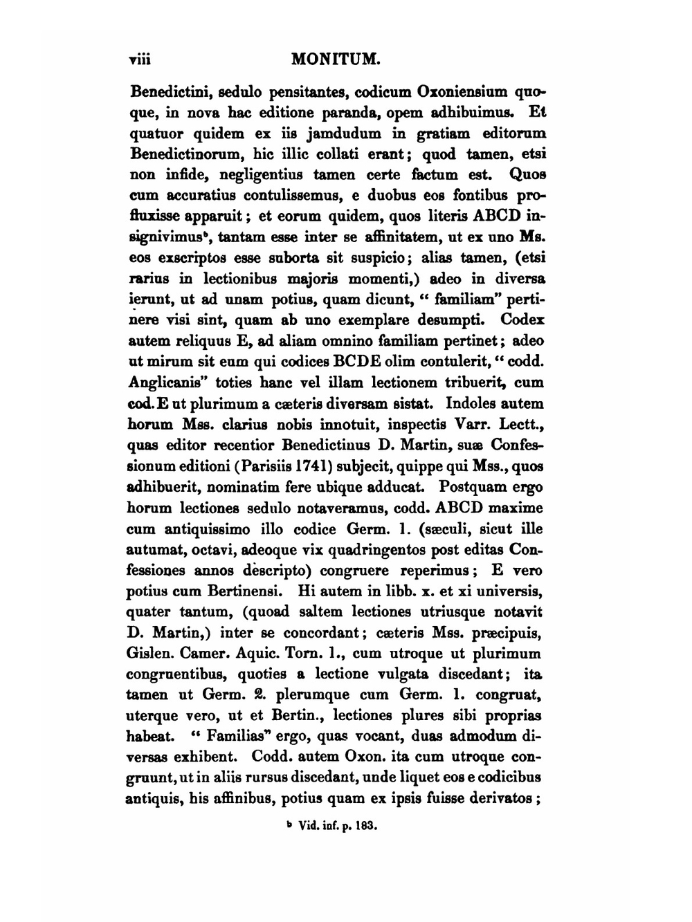 Confessiones. Post editionem parisiensem novissimam ad fidem codicum oxoniensium recognitae | M. Dubois Augustine