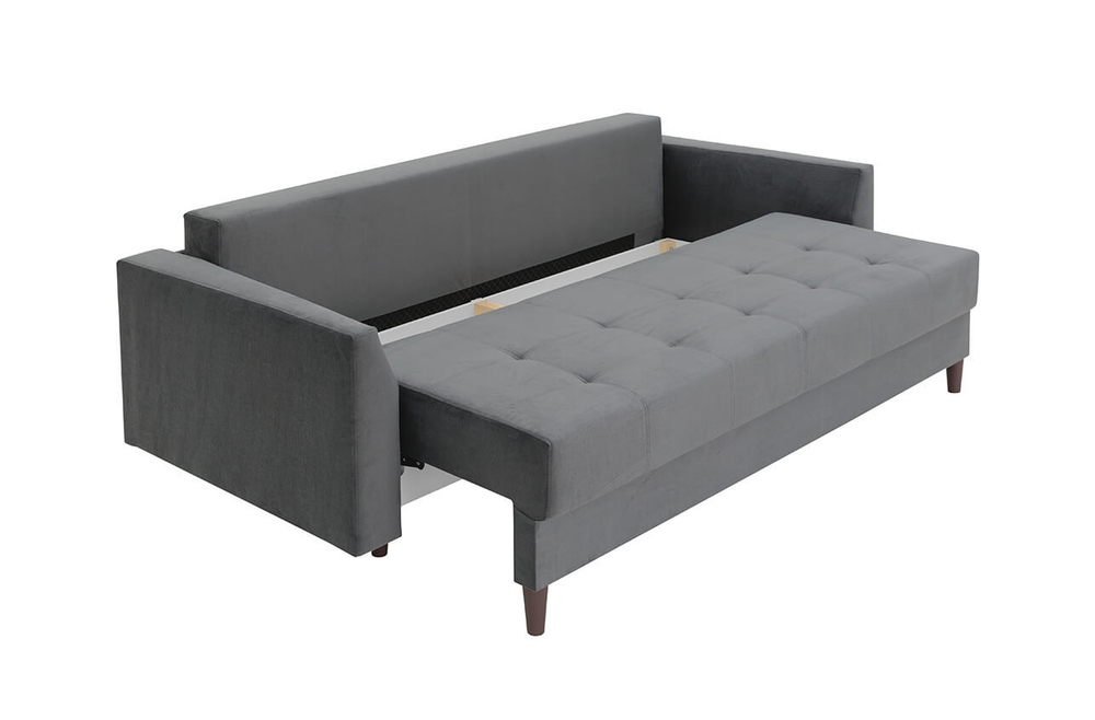 МЯГКАЯ МЕБЕЛЬ, Диван-кровать DAVID NEW. Цвет RIO GRAFFIT