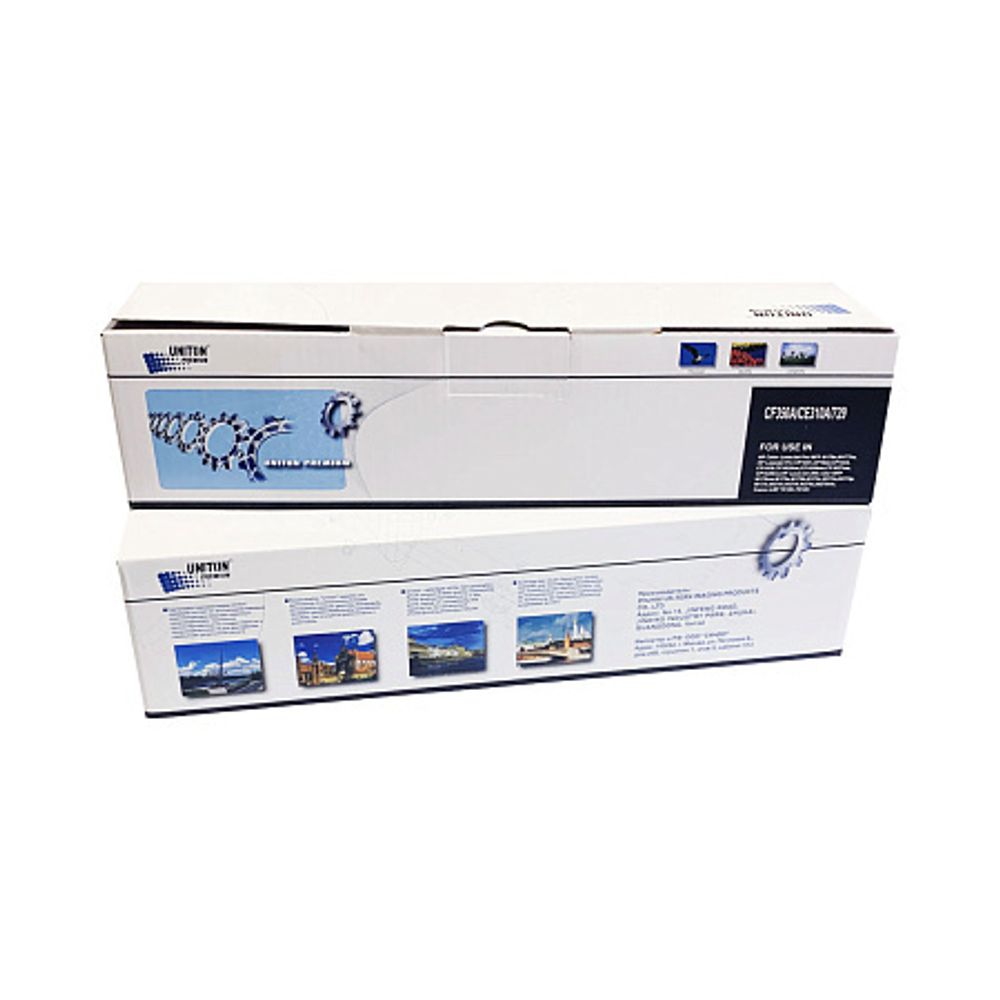 Картридж UNITON, аналог HP CF350A/CE310A/Canon 729Bk для Color LJ M176/CP1025/ черный (1,3K) Premium