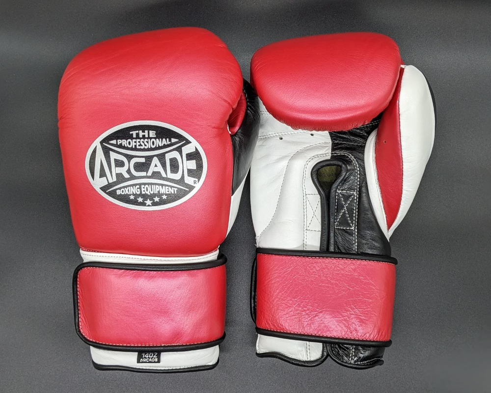 Боксерские перчатки Arcade Silver red_white_black