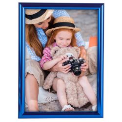 Фоторамка Image Art Радуга 15х21 пластиковая со стеклом синий металлик