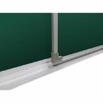 Доска меловая магнитная 100*170/340см, Boardsys, 3 элемента, 5 рабочих поверхностей, зеленая