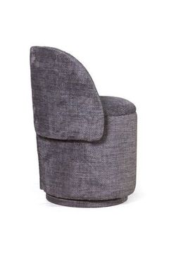 Пуф с кручением Bubble, микромех Rozy dark grey