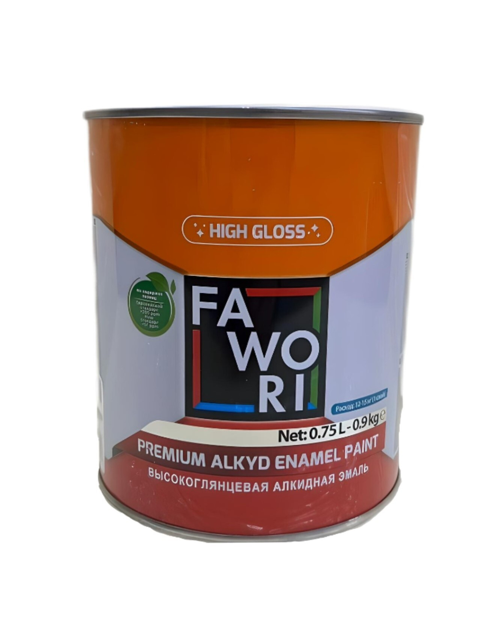 КРАСКА FAWORI ГЛЯНЦЕВАЯ БЕЛАЯ 0,75Л