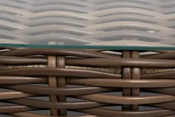 "Палермо" журнальный столик из искусственного ротанга, цвет соломенный